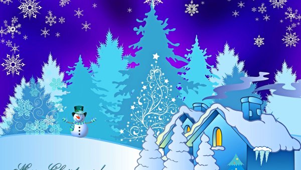 В новогоднем лесу