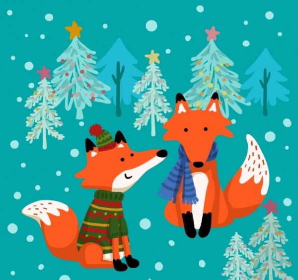 Лиса новый год