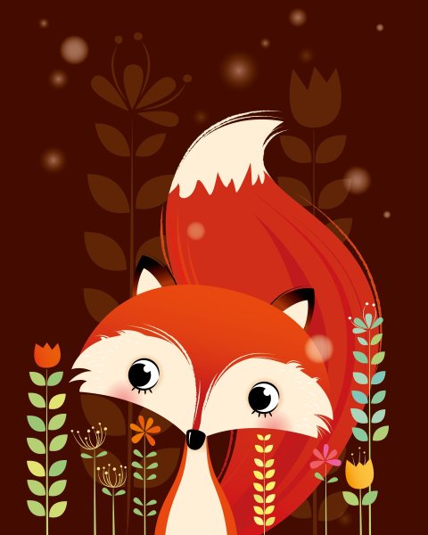 Мультяшные лисы