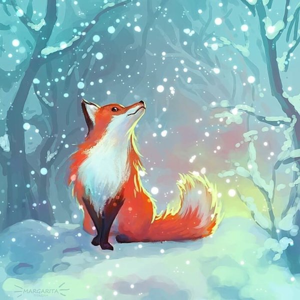 Новогодняя лиса