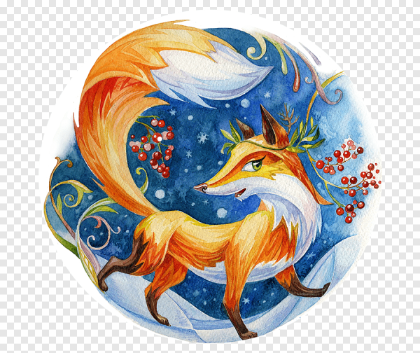 Новогодняя лиса