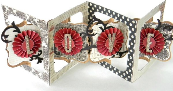 Открытка гармошка Скрапбукинг