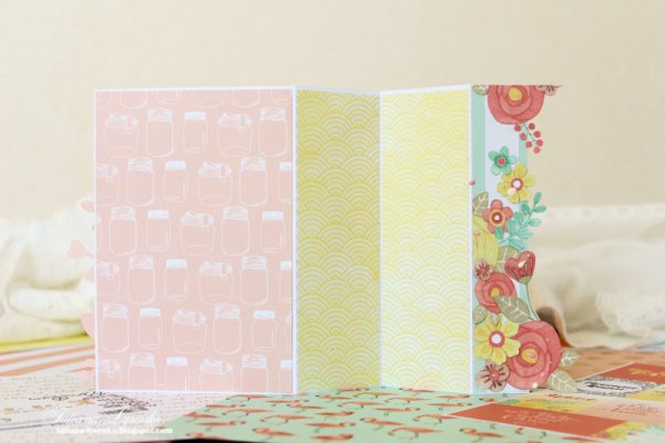 Открытка с днем рождения с гармошкой