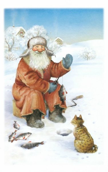 С новым годом рыбаки