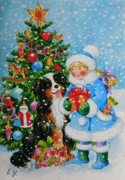 Художник Елена Уварова Рождество