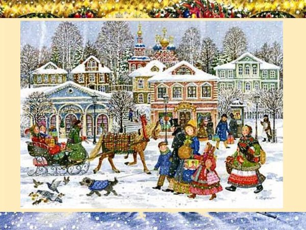 Художница Елена Уварова Рождество