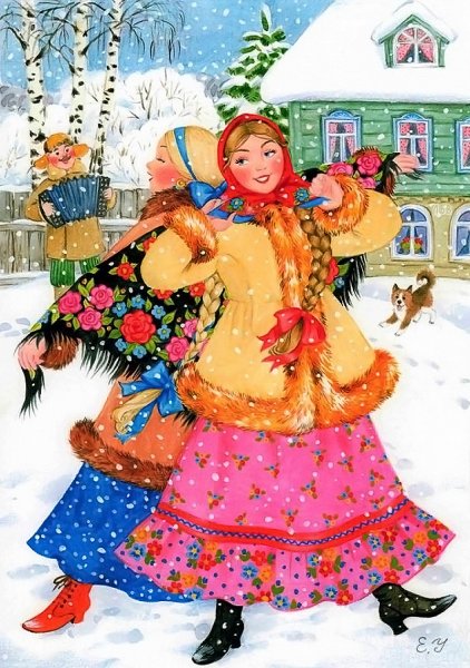 Художник Елена Уварова русские народные