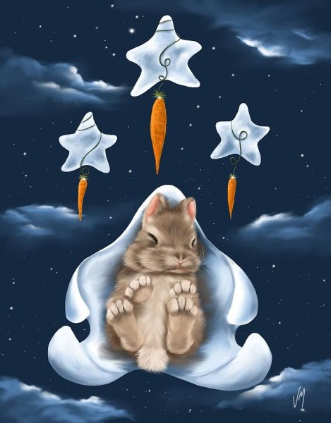 Спокойной ночи зайчик