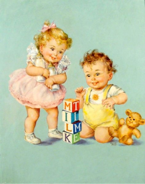 Винтажные младенцы