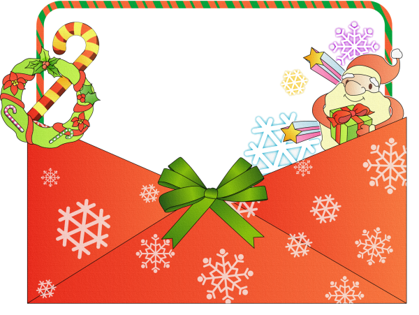 Украшение новогоднего конверта