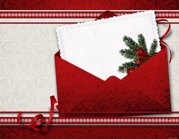 Новогодний конверт для денег