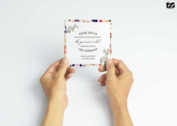 Мокап открытки