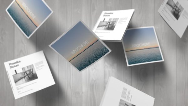 Mockup открытка квадратная