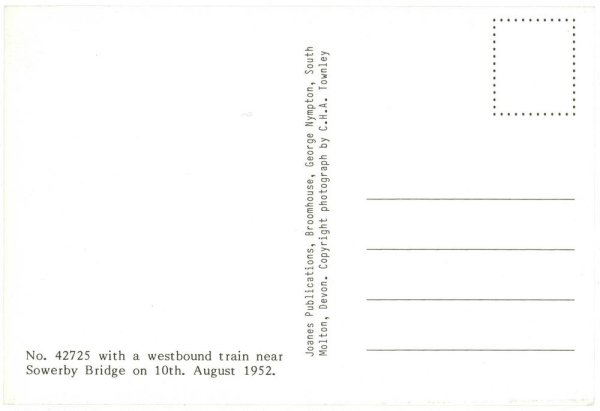 Почтовая карточка оборотная сторона