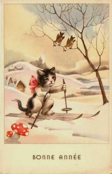 Старинные открытки bonne Anne