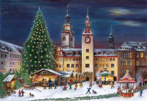 Викторианские открытки с Рождеством