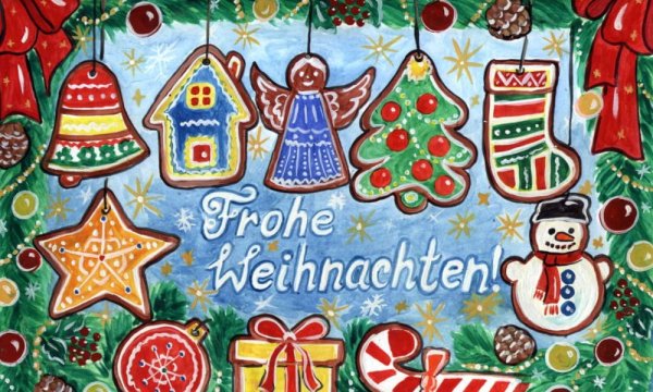 Новогодняя открытка для немцев