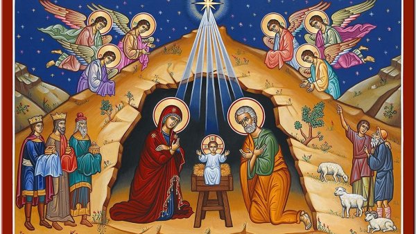 Стильная Рождественская открытка