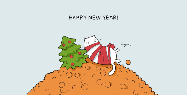 Happy New year раскраска для детей