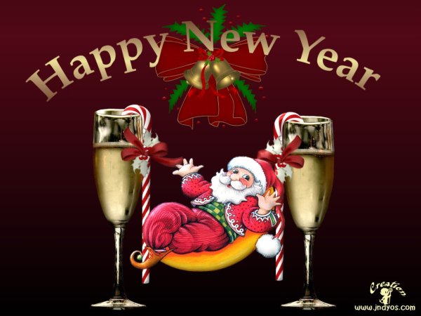 Happy New year надпись