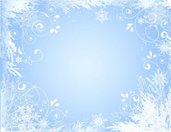 Зимняя рамка для текста