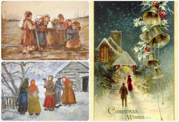 Старинные открытки с Рождеством