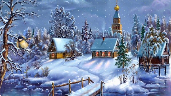 Виктор Цыганов картины зима