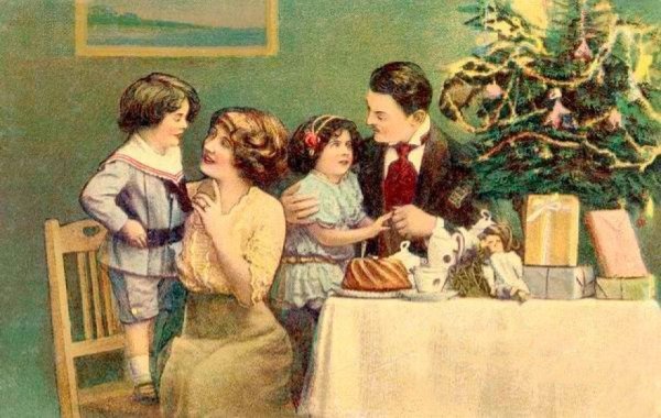 Дореволюционные поздравительные открытки