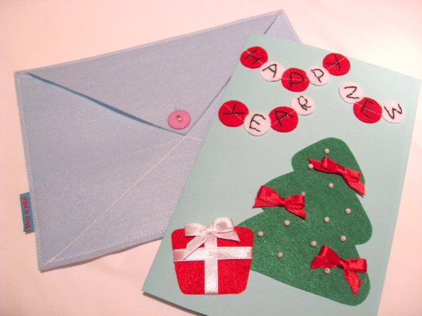 Новогоднее панно из фетра