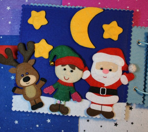 Новогодняя аппликация из фетра