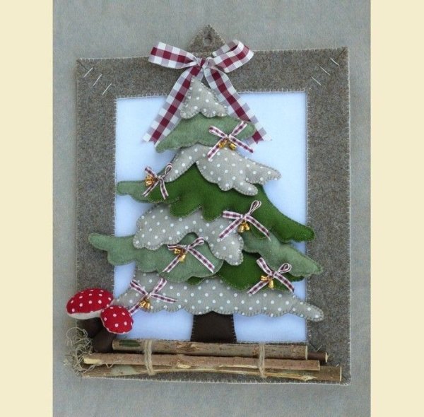 Открытка из фетра своими руками на новый год