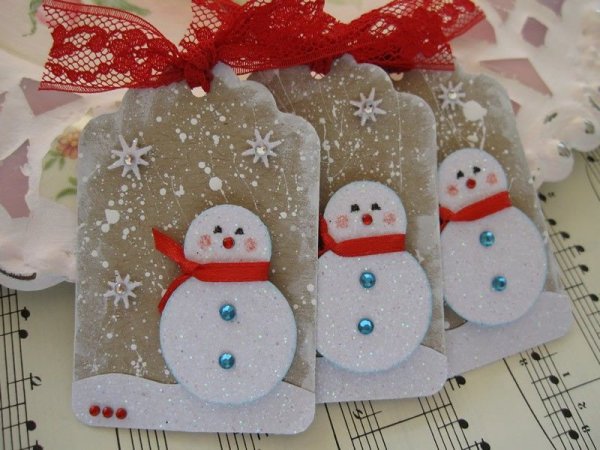 Новогодняя аппликация своими руками