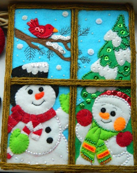 Книжка из фетра новый год