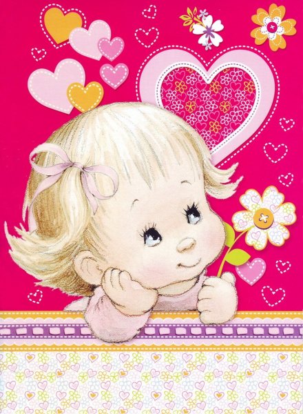 Открытка для малышки