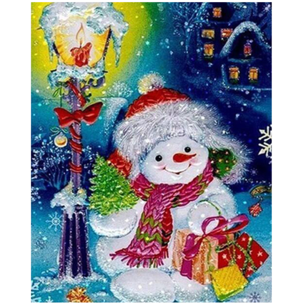 Открытка "Снеговик"