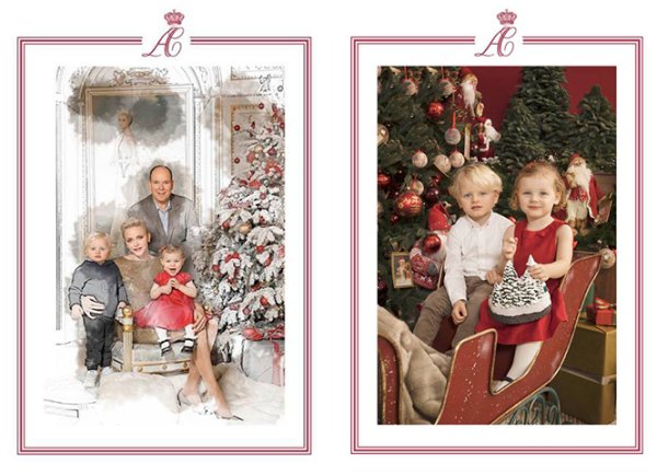 Рождественская открытка королевской семьи