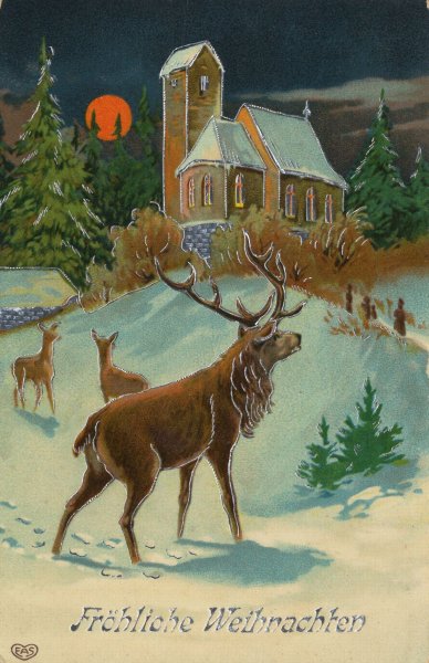 Рождественские открытки начала 20 века