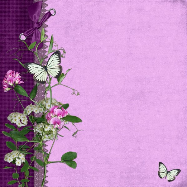 Бумага для скрапбукинга с цветами