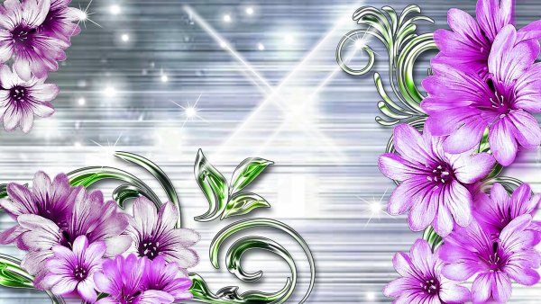 Фон с цветами