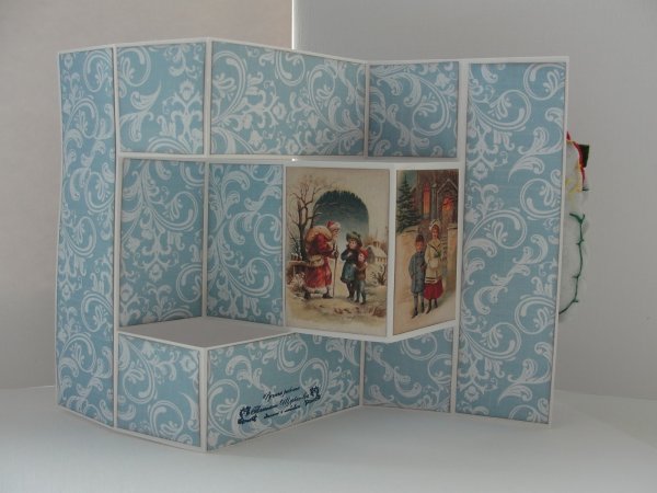 Новогодняя открытка раскладушка