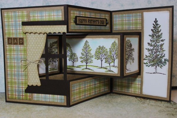 Открытка раскладушка Скрапбукинг