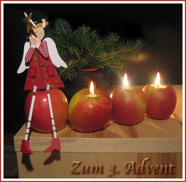 С третьим адвентом открытки