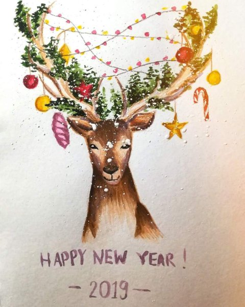 Открытки на новый год 2021 дизайнерские