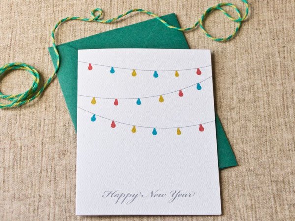 Идеи новогодних открыток красками