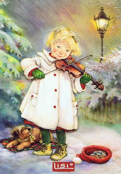 Художник Лизи Мартин Рождество