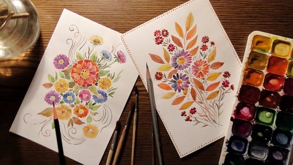 Открытки для рисования