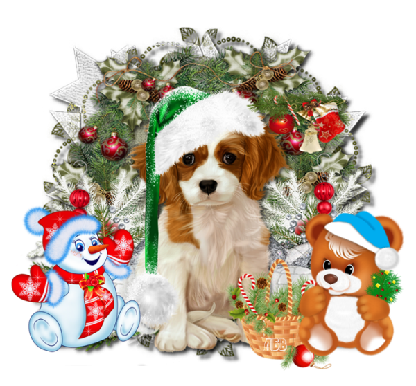 Собака новый год