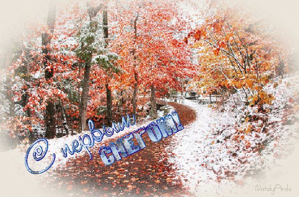 Открытки с первым снегом