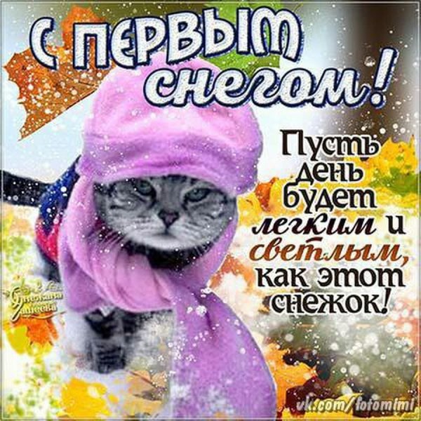 Гифка с первым снегом