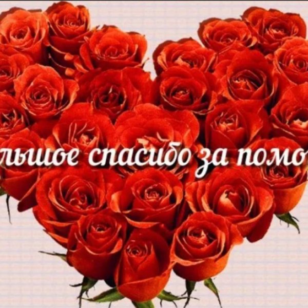 Спасибо за помощь